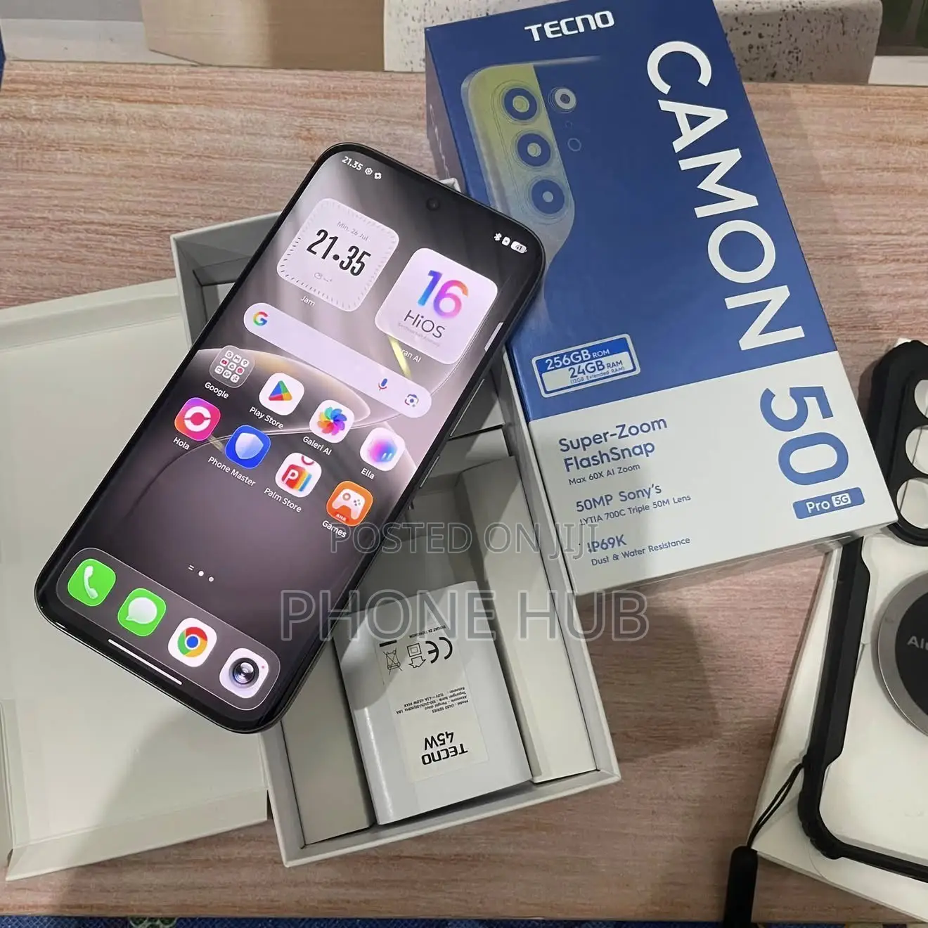 New Tecno Camon 50 Pro 256 GB Black