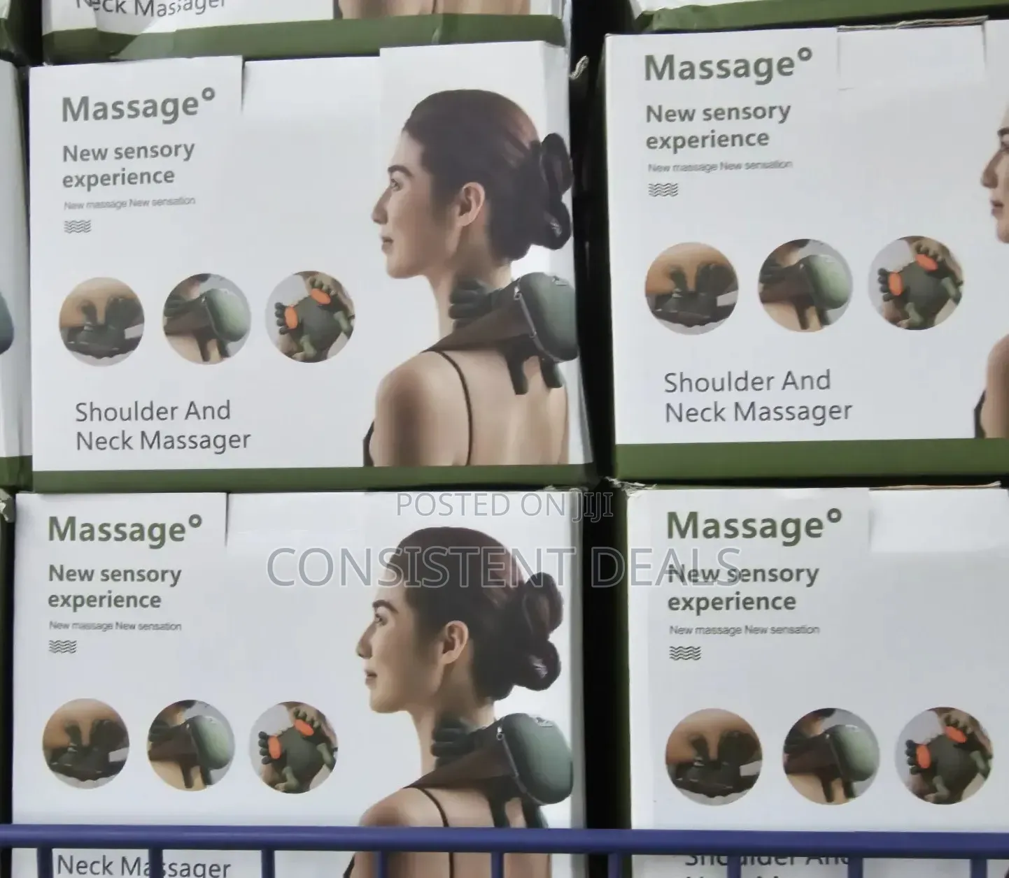 Heated Massager, Wireless Portable Shiatsu Neck and Back Massager