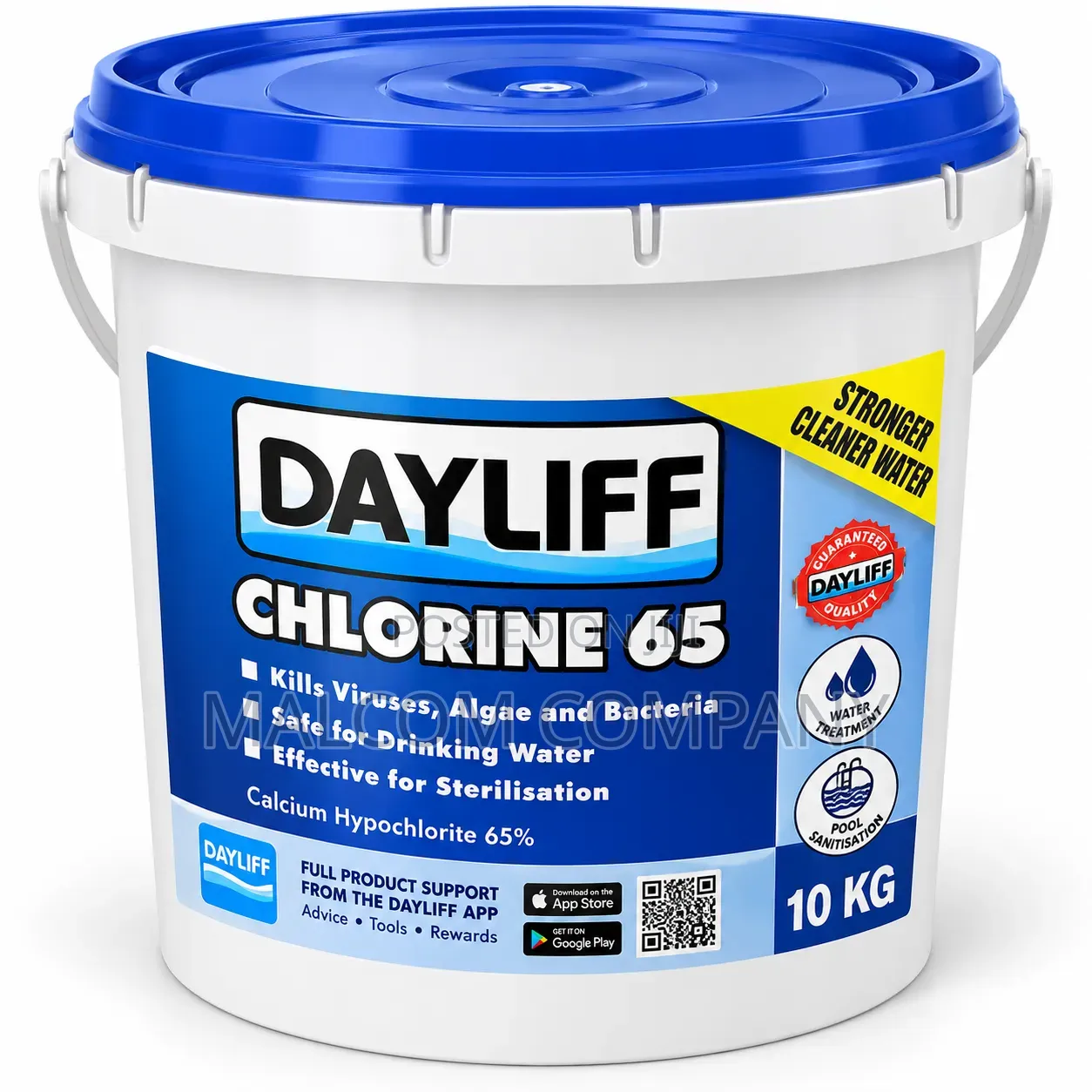 Dayliff Chlorine 65 10KG –Calcium Hypochlorite Pools Water Treatment