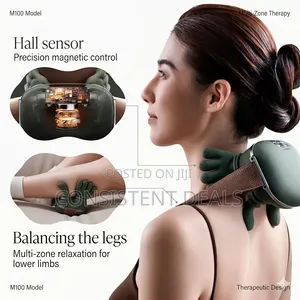 Heated Massager, Wireless Portable Shiatsu Neck and Back Massager