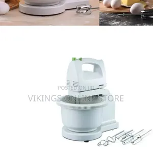 Geepas 250W Hand Mixer With Stand and Bowl (GHB2002)
