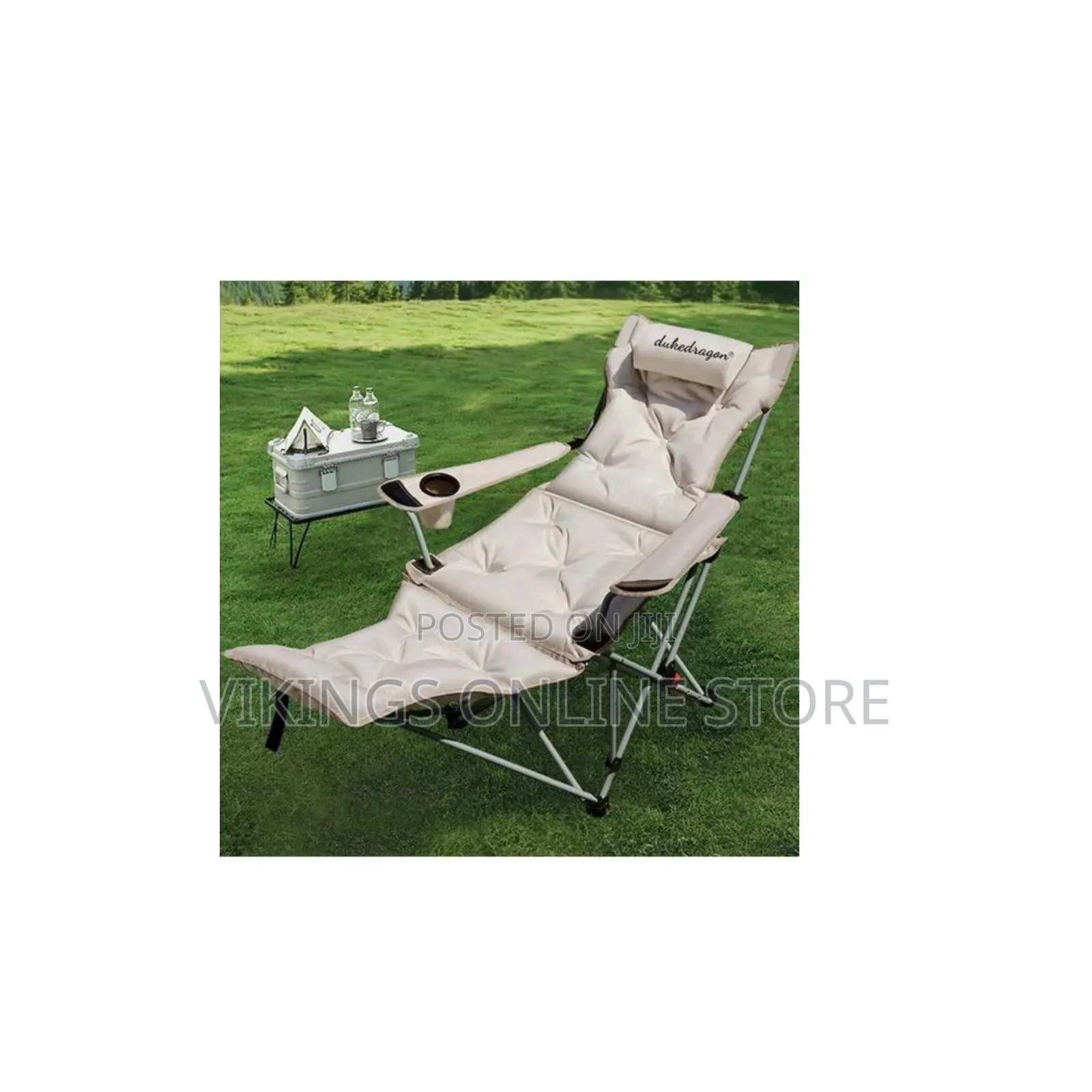 Foldable Camp Chair + Leg Rest