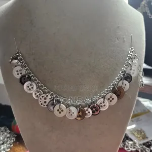 Button Necklaces.