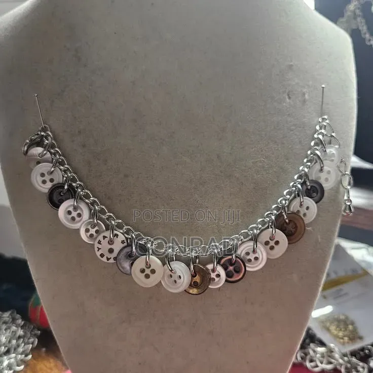 Button Necklaces.