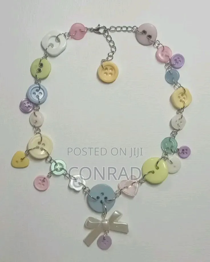 Button Necklaces.