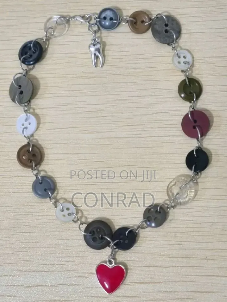Button Necklaces.