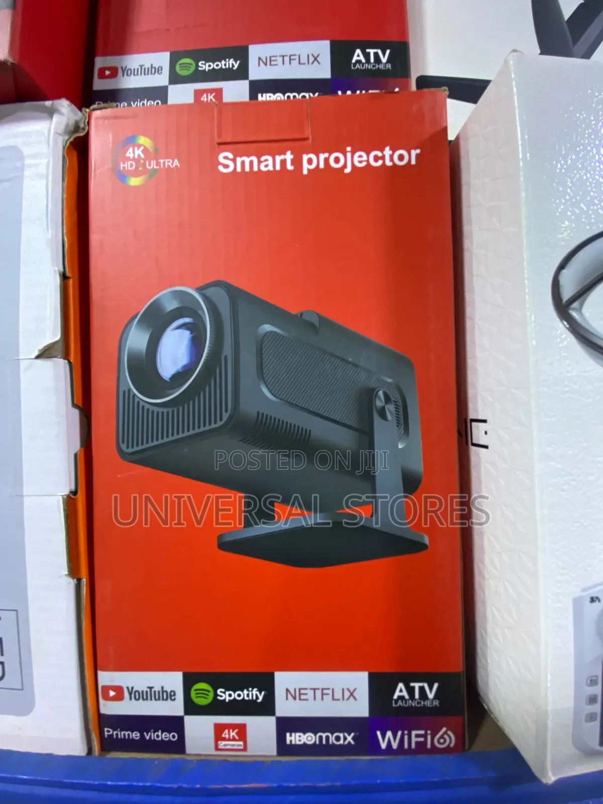 Hy320 Mini Portable Projector-5g WiFi- Black