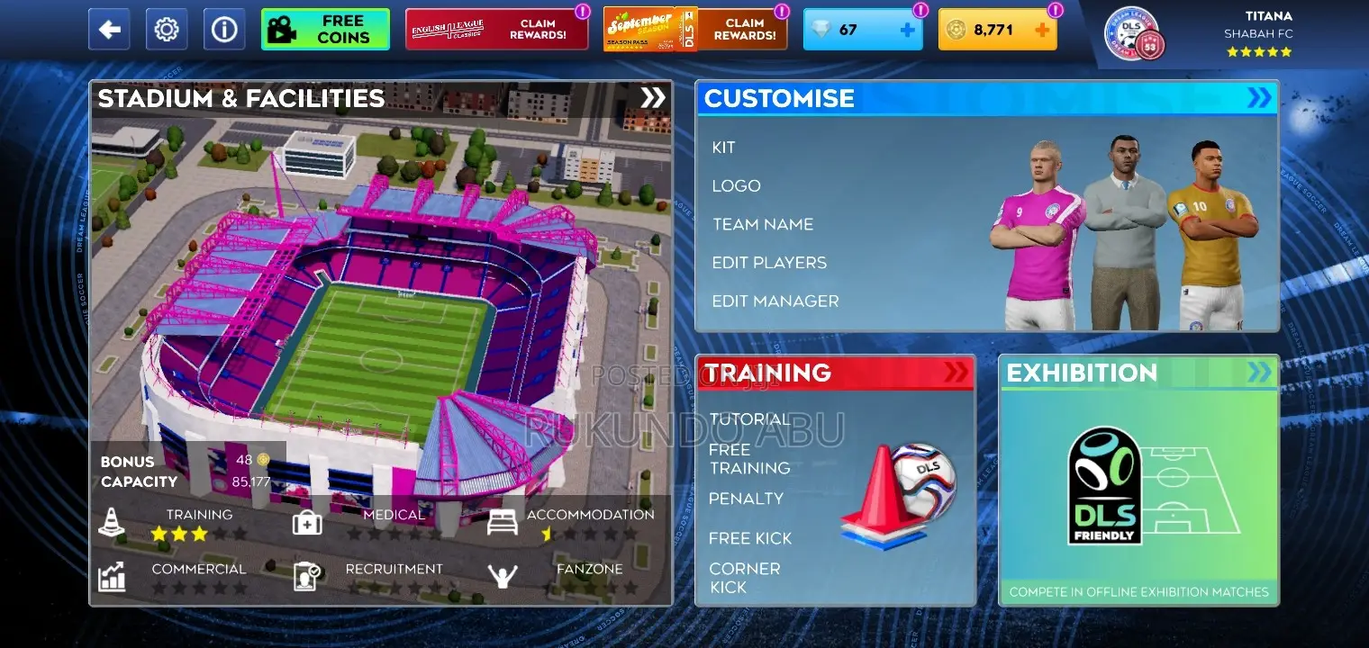 DLS24-85 Max Stadium-Titana Fc- Rodri94 Mbampe87