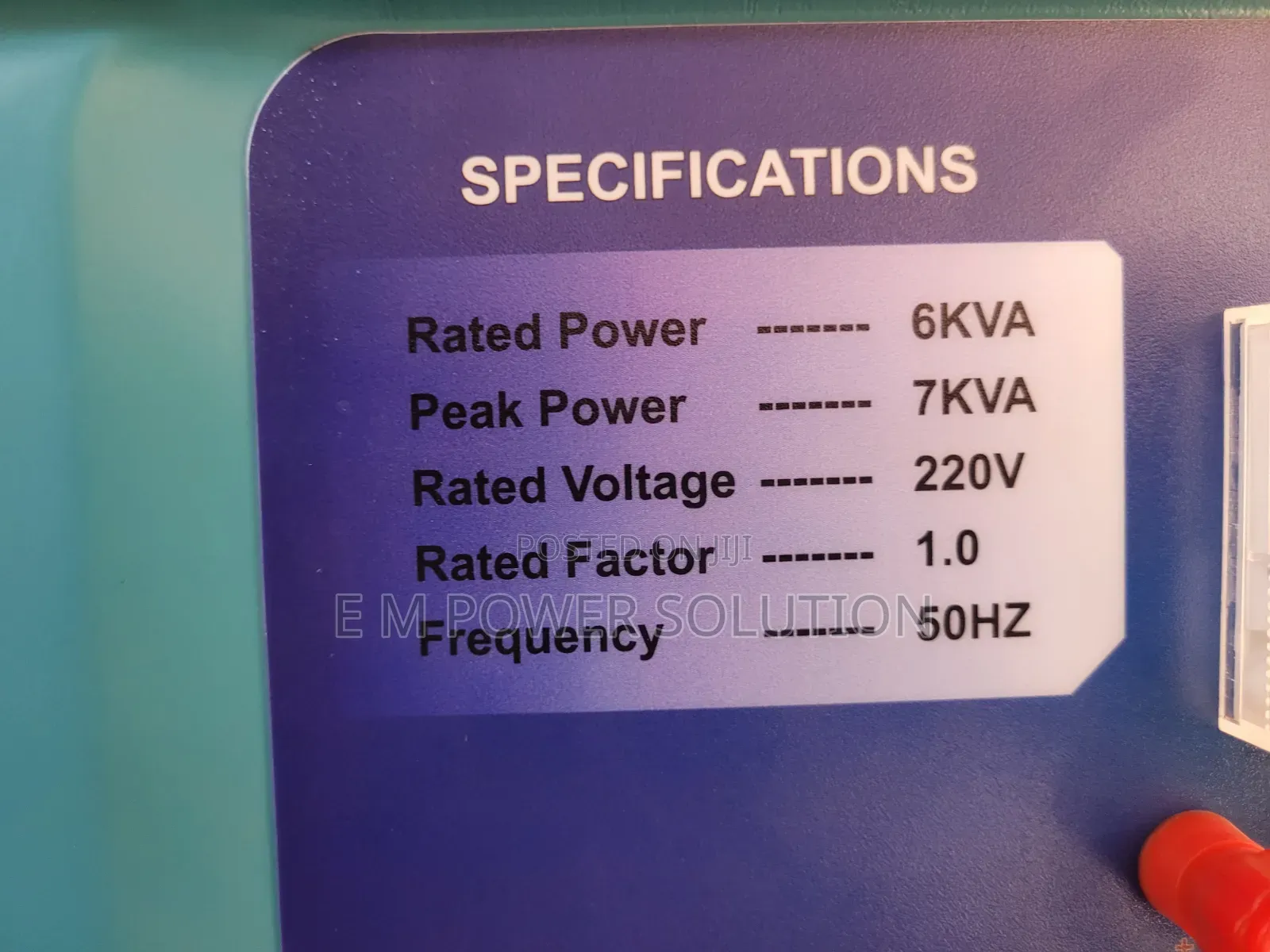 Kingmax Petrol Generator Key Start and Manual It Has Wells