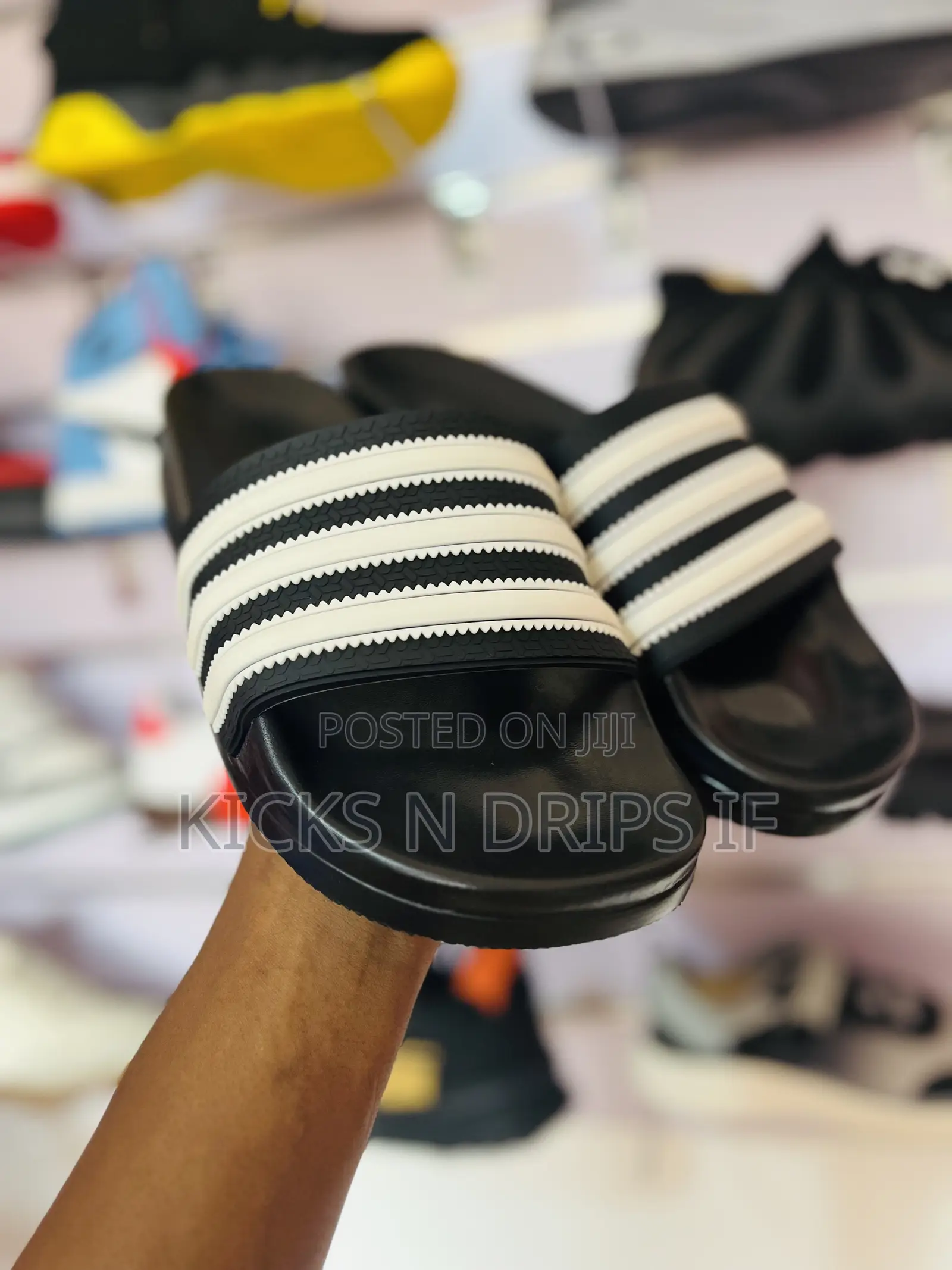 Men’S Adidas-Style Slide Sandals