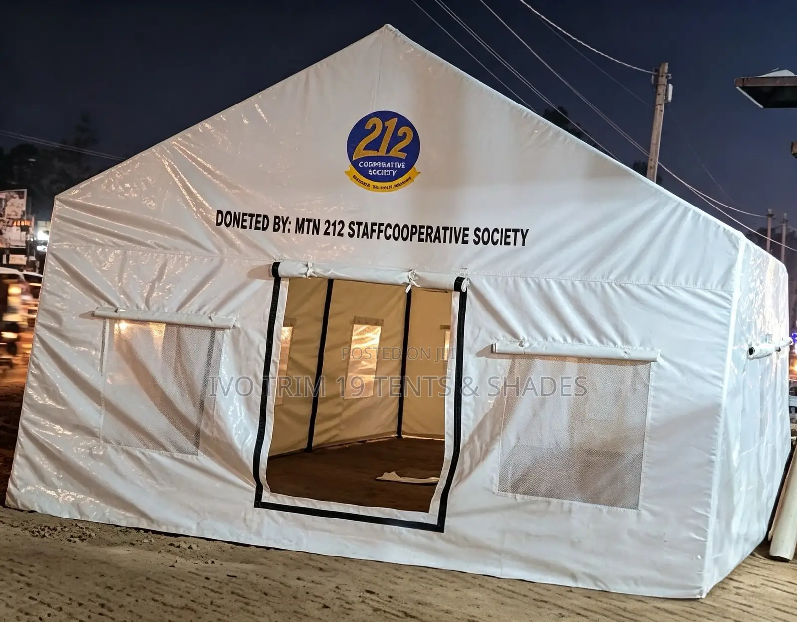 A High-Peaked a-Frame Tent