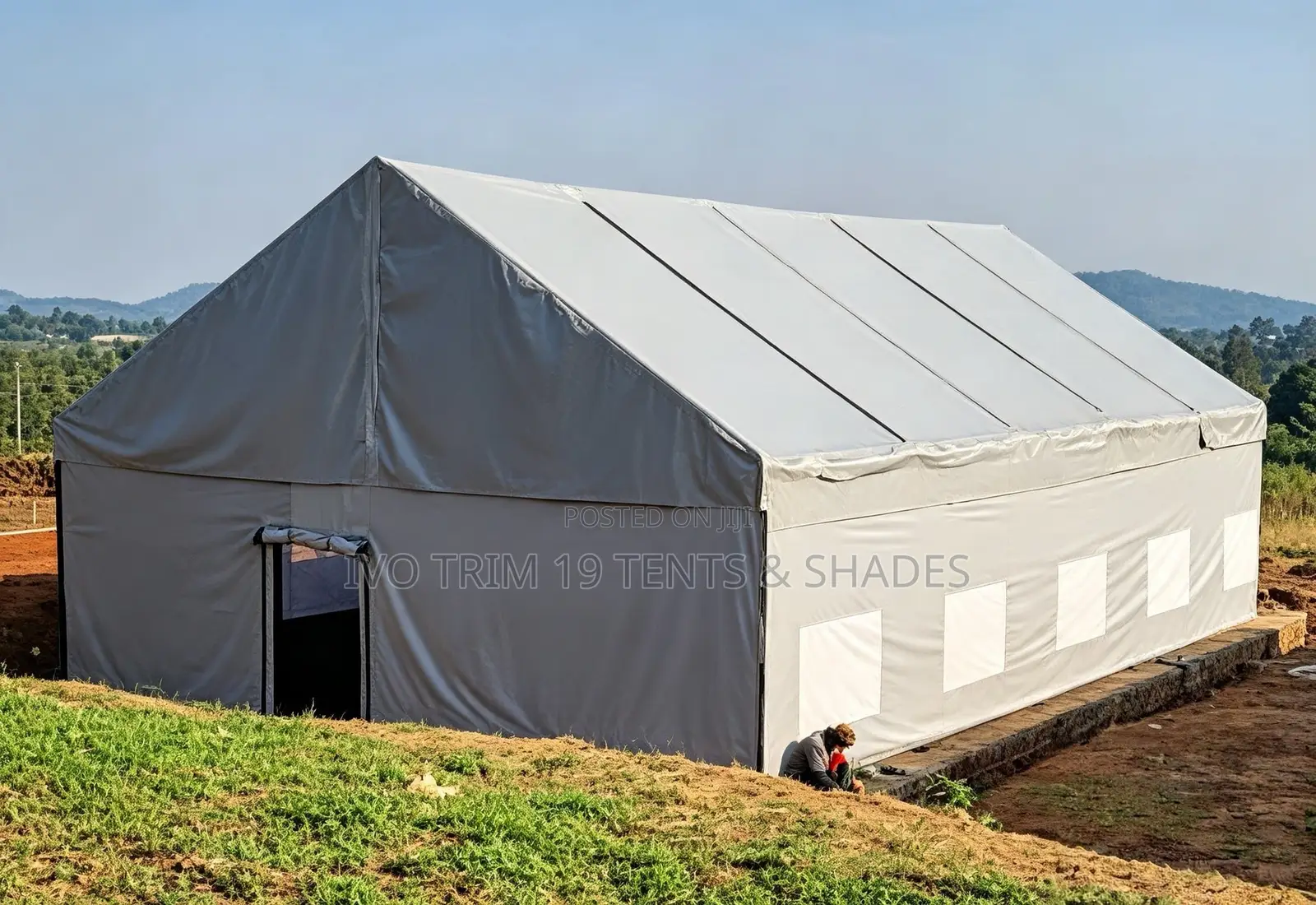 Gabled Ridge Tent (Refers to the Double-Sloped Peak / Triangular Gable