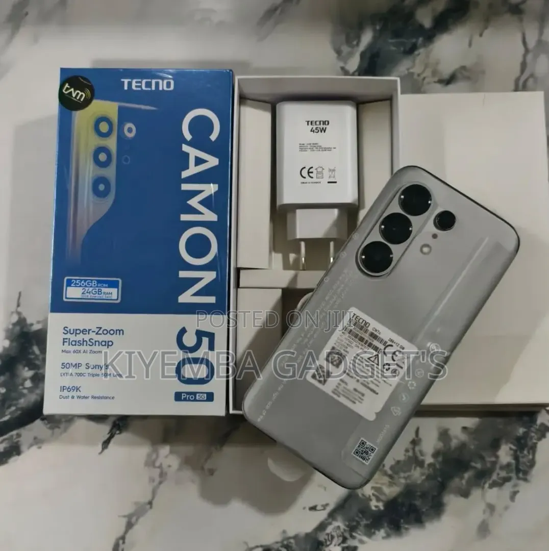 New Tecno Camon 50 Pro 256 GB Gray