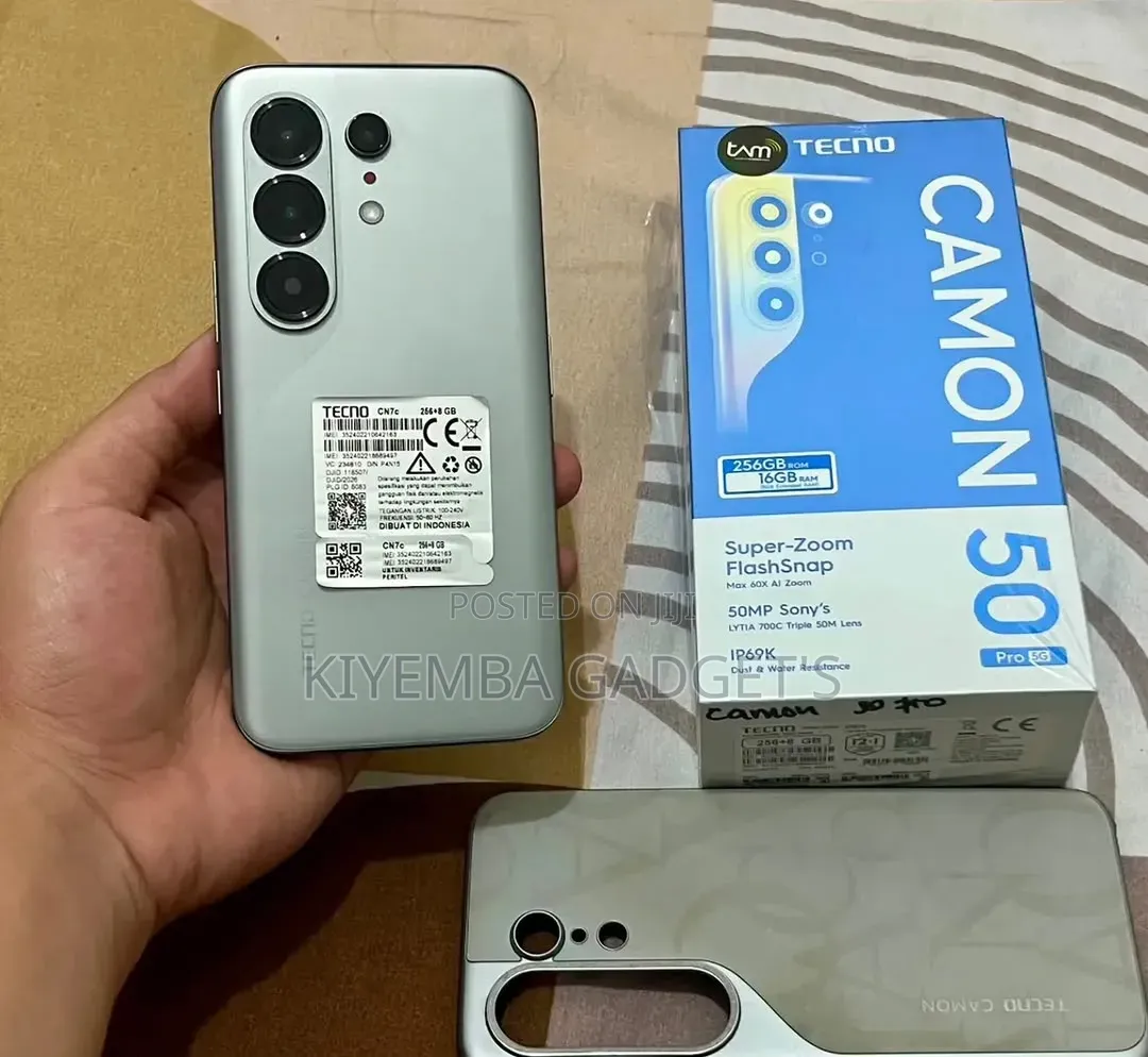 New Tecno Camon 50 Pro 256 GB Silver