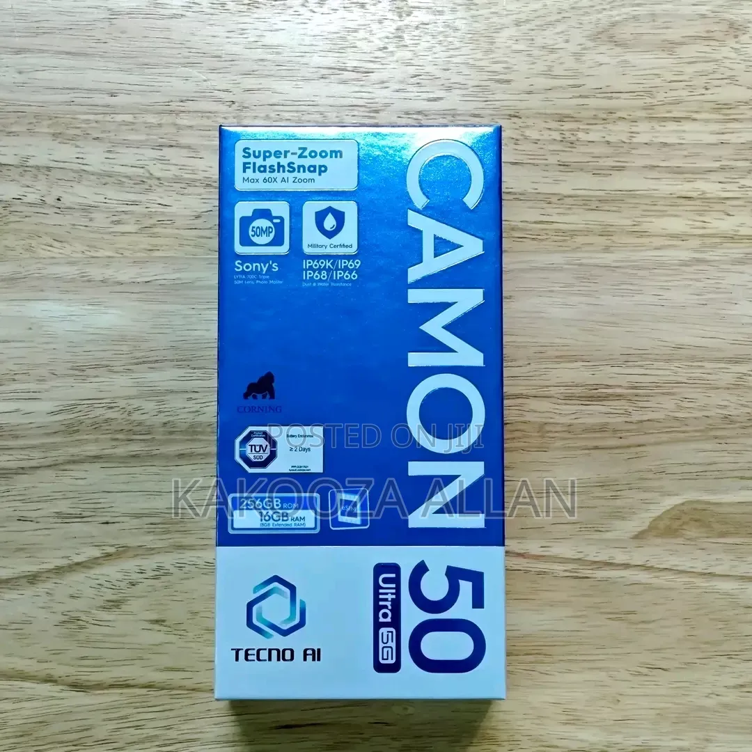 New Tecno Camon 50 Ultra 256 GB Silver