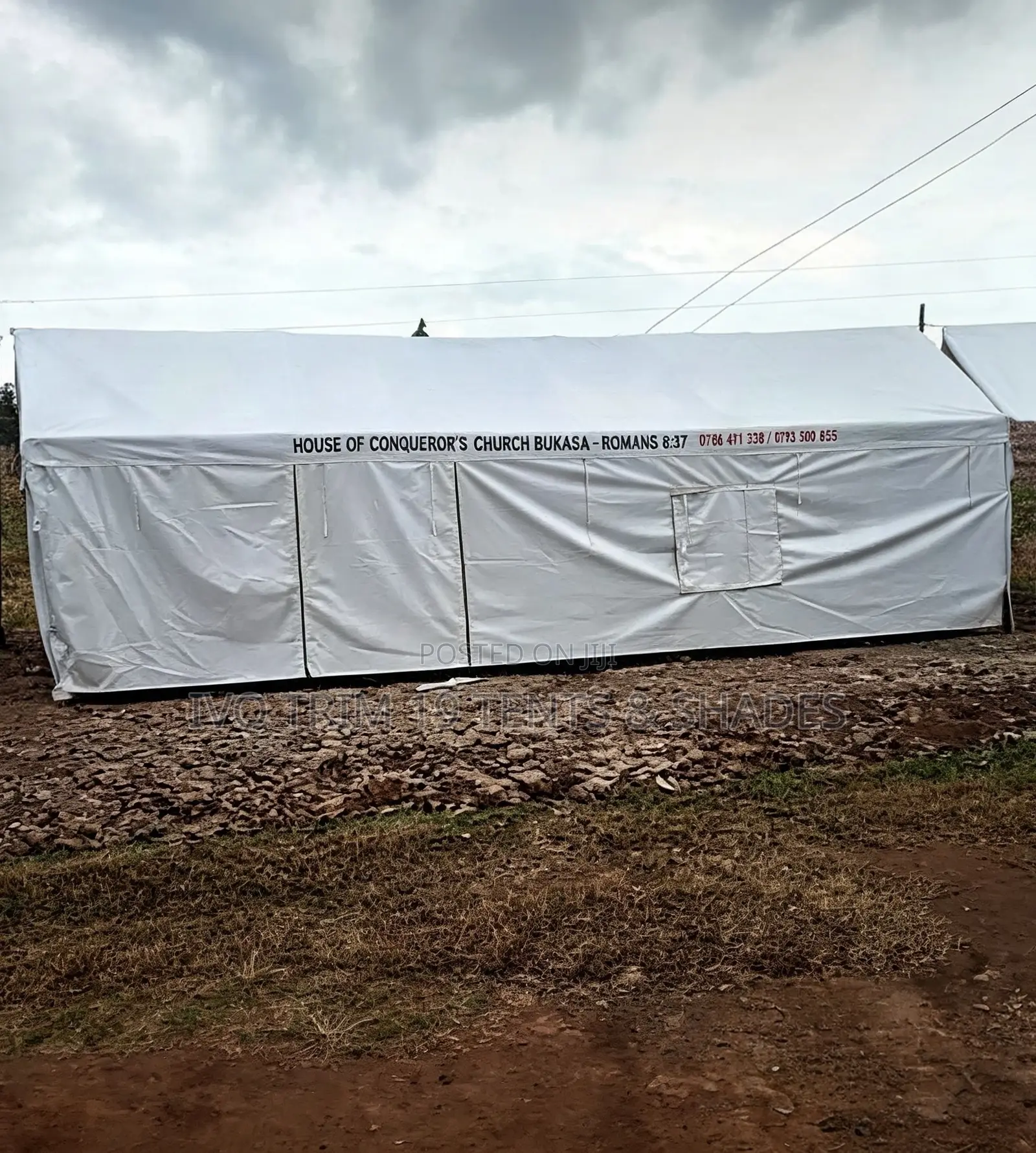 Gabled PVC Field Tent (Material- And Shape-Specific Technical