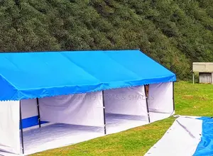 Multi-Bay Open-Front Frame Canopy / Partitioned Event Marquee