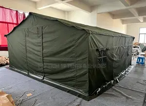 Heavy-Duty Military Canvas Wall Tent (Gabled a-Frame Design)
