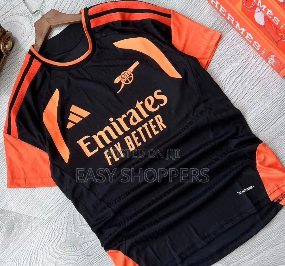 Black and Orange Arsenal FC 26/27 Training Jersey by Adidas