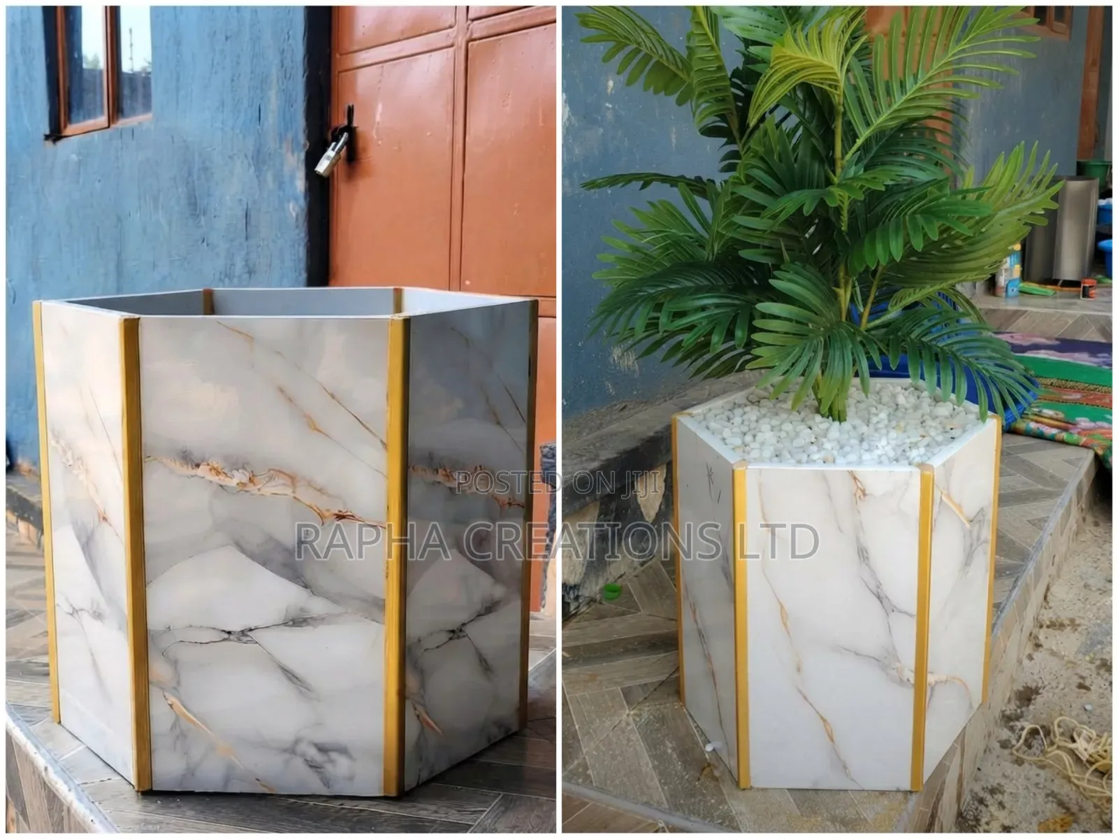 Ceramic Tile Flower Pots/Tiles/ Pots/Vases Flowers Are Sold Separately