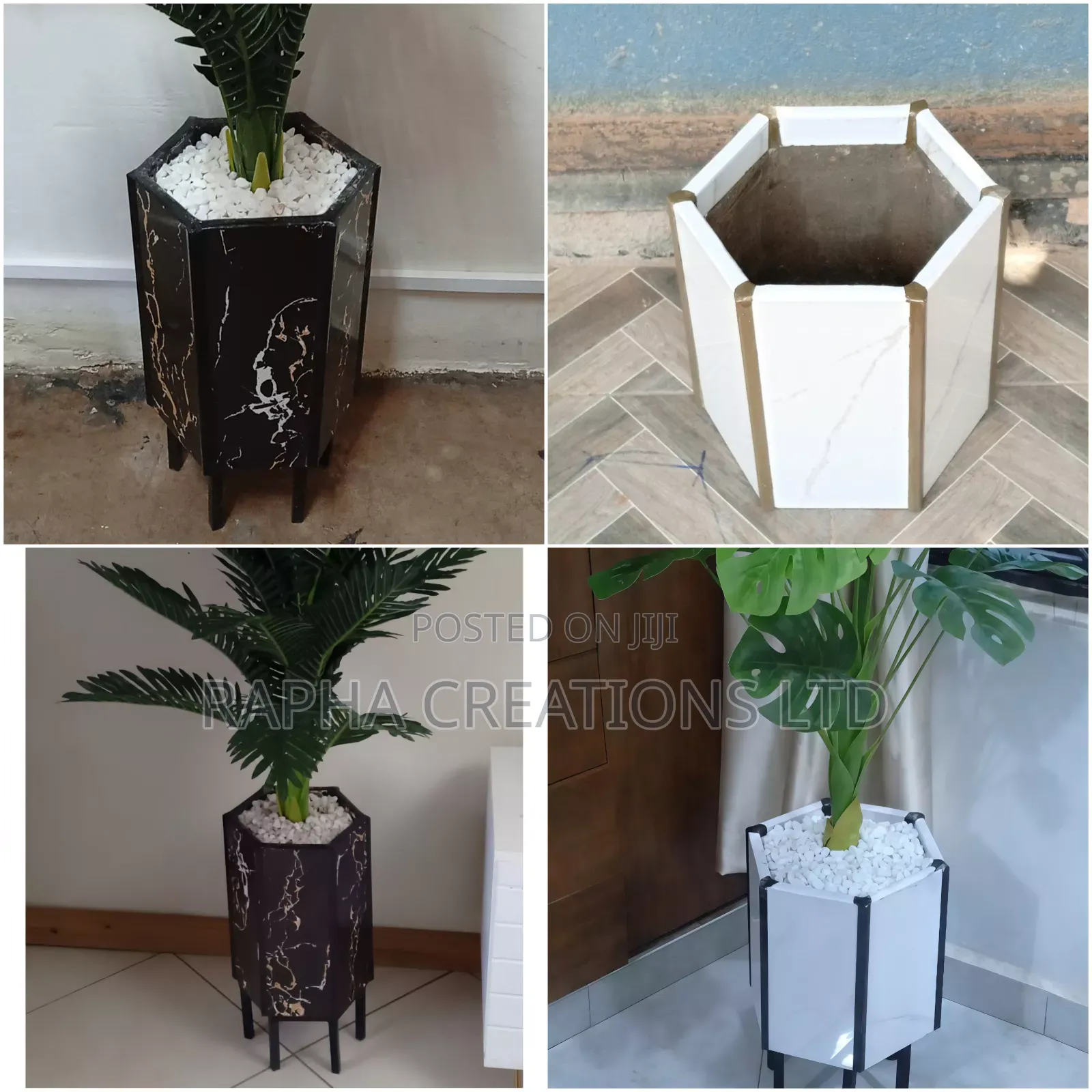 Ceramic Tile Flower Pots/Tiles/ Pots/Vases Flowers Are Sold Separately