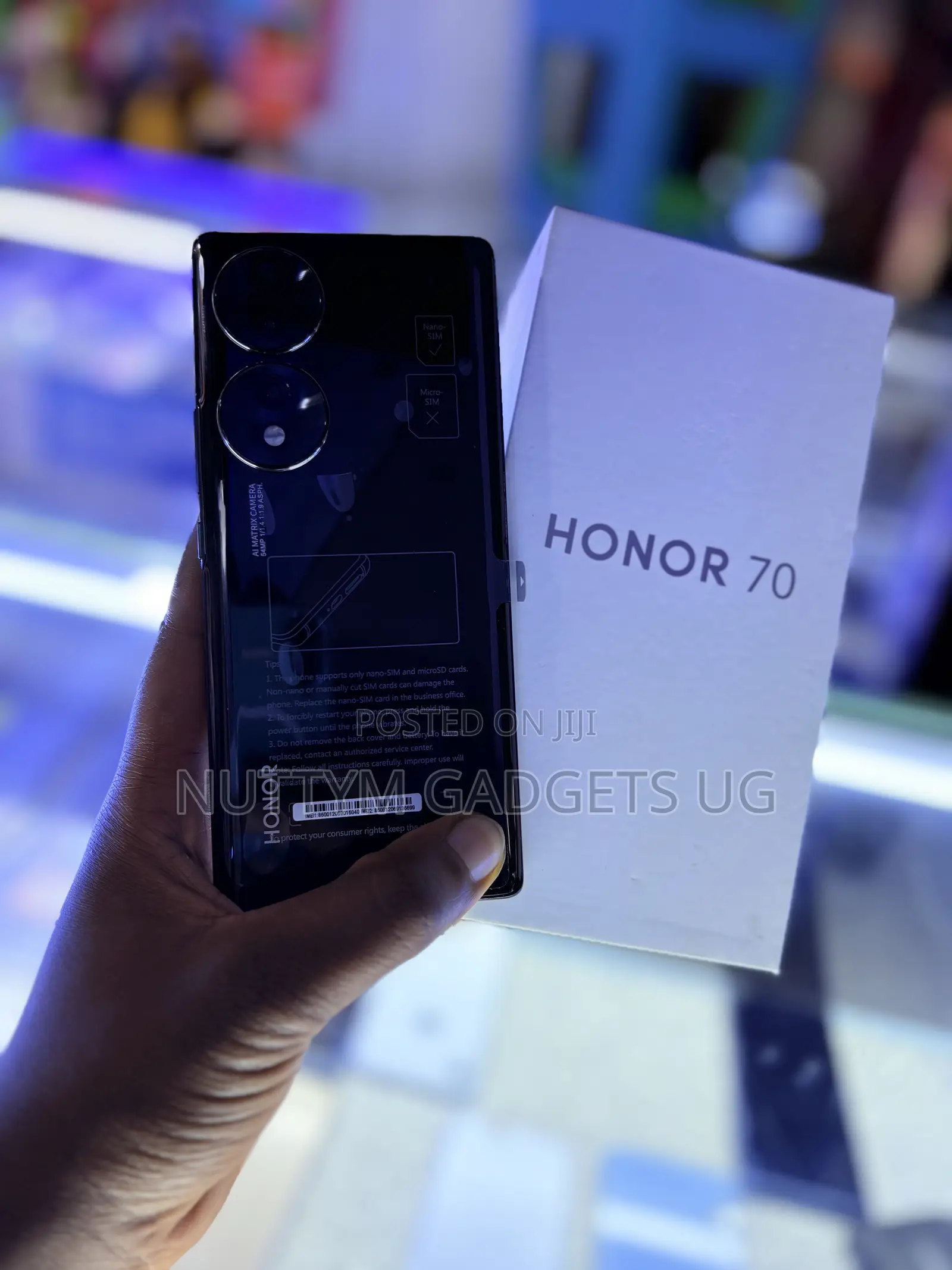 New Honor 70 256 GB Black