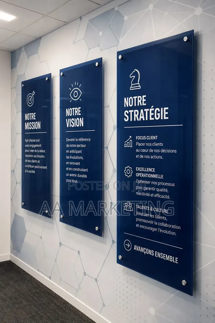 Office and Company Wall Display Boards