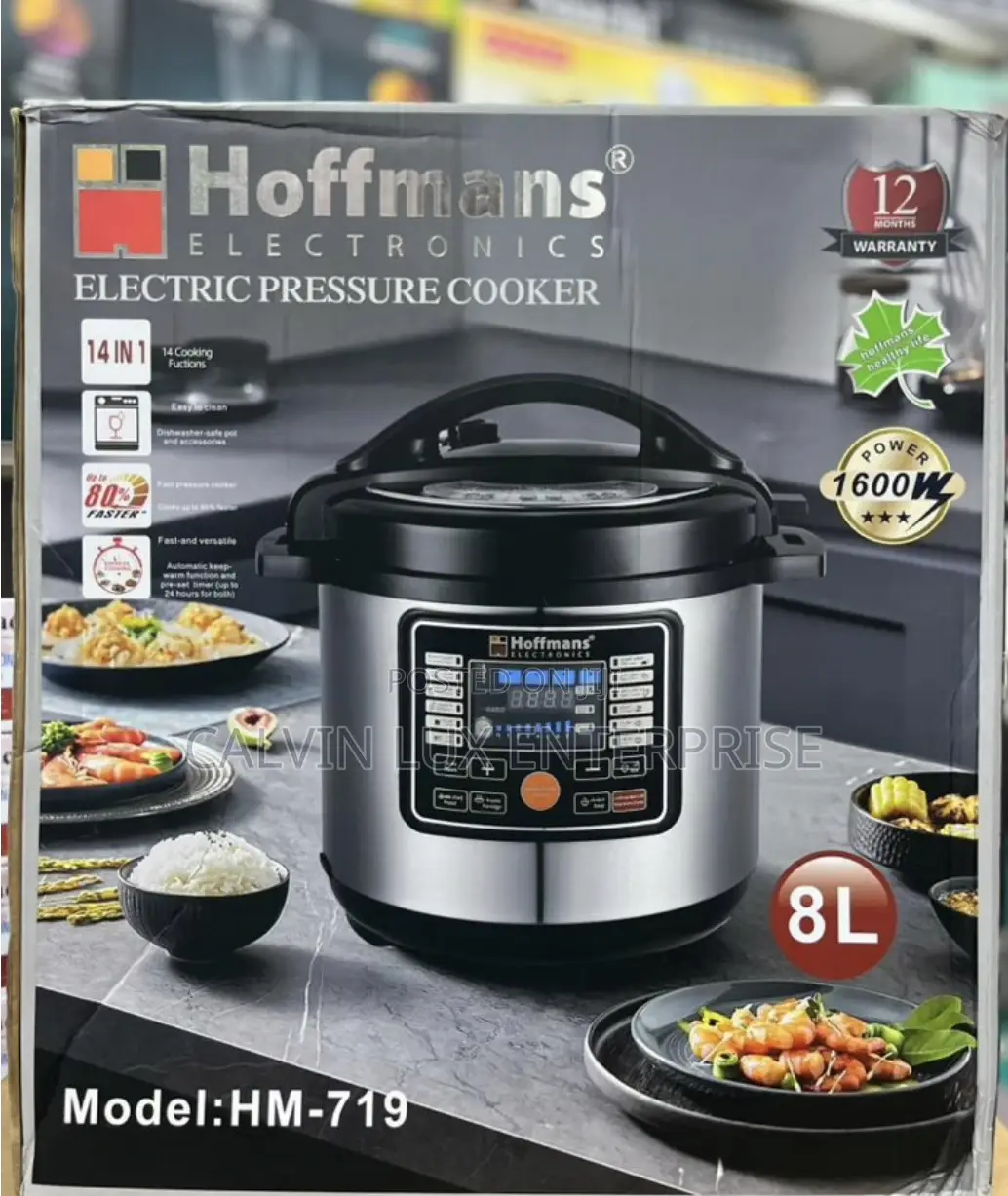Electric Pressure Cooker 8 Liters