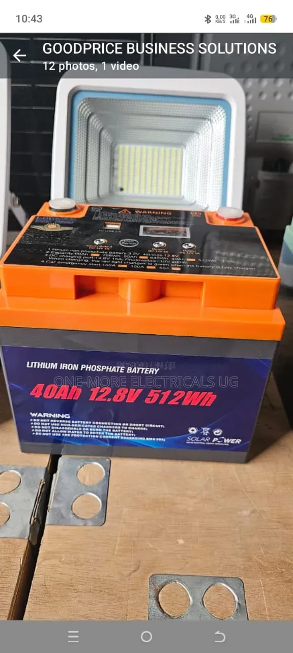 Lithium Battery 40ah/12volts