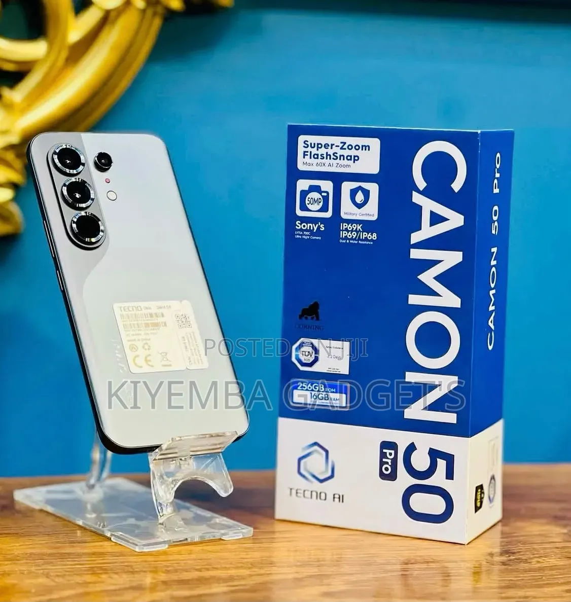 New Tecno Camon 50 Pro 256 GB Silver