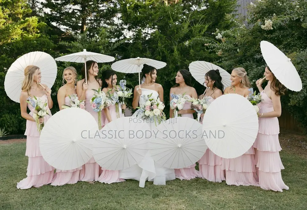 Small Elegant White Wedding Umbrella
