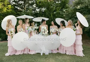 Small Elegant White Wedding Umbrella