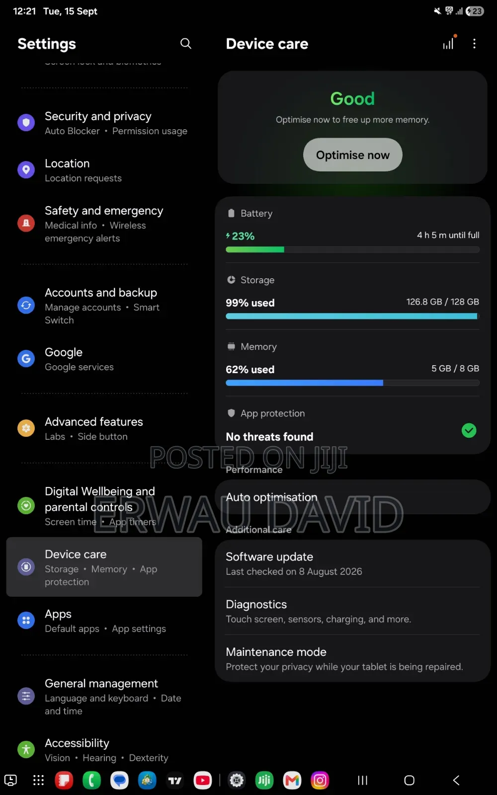 Samsung Galaxy Tab A9+ 128 GB Black