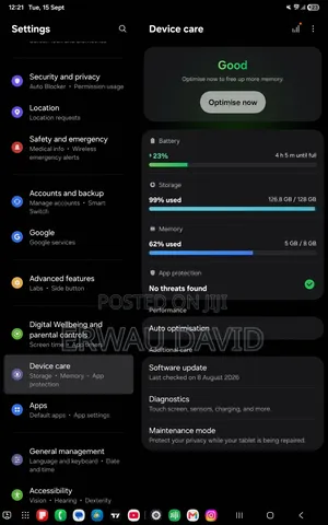 Samsung Galaxy Tab A9+ 128 GB Black