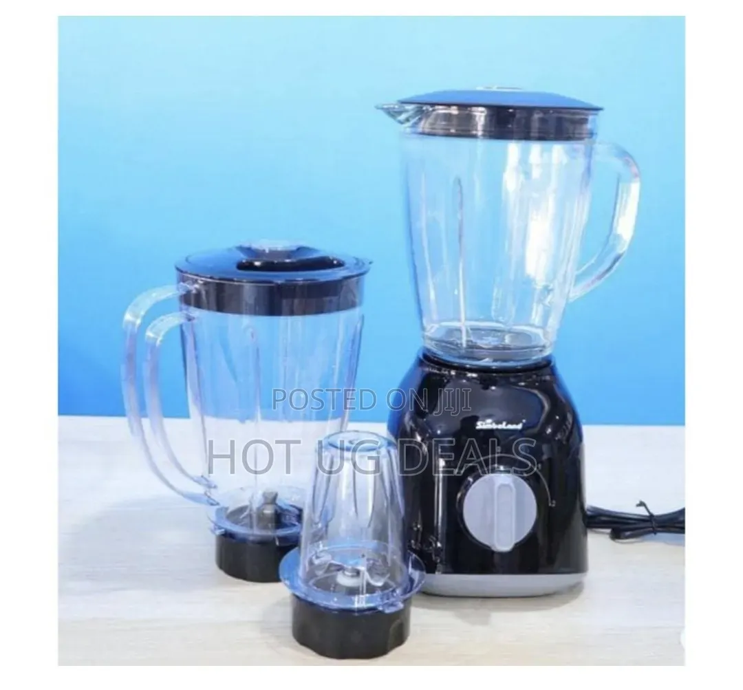Simbaland 3-in-1 Stand Blender Set With 1.5L Glass Plastic, Grinder
