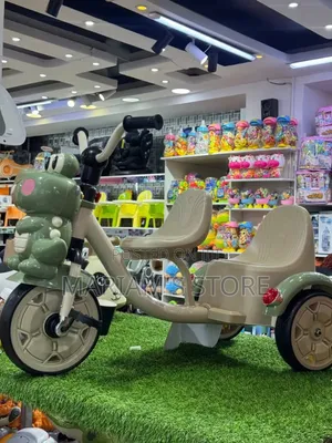 Crocodile-Themed Double-Seat Children's Tricycle (Model XAK-505S)