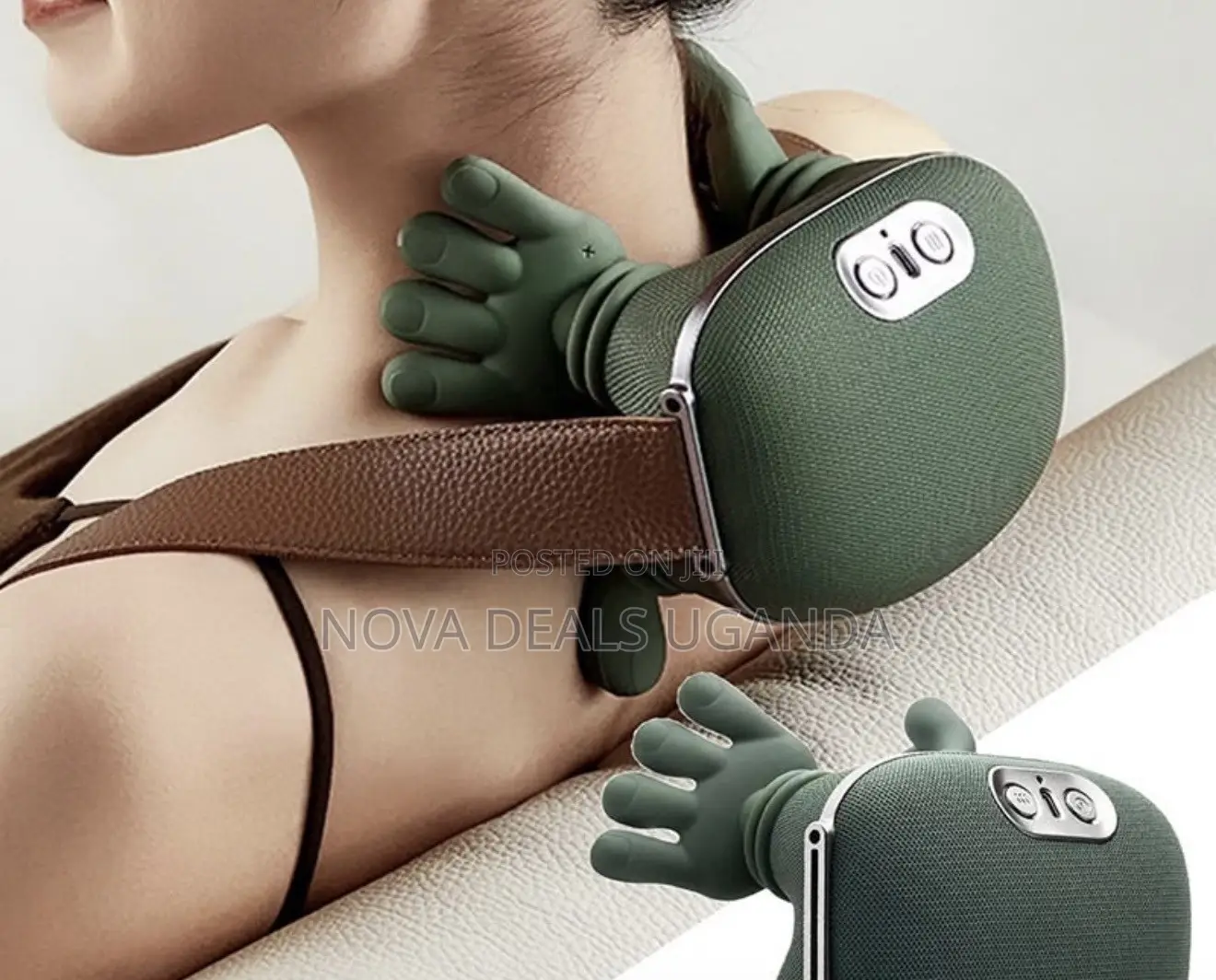 Bionic Heated Massage, Portable Shiatsu Neck and Back Massager,m