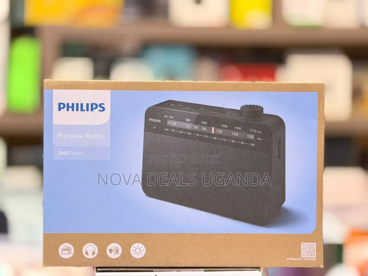 Philips TAR2509 Portable FM/MW-Radio With Battery Operated Speaker
