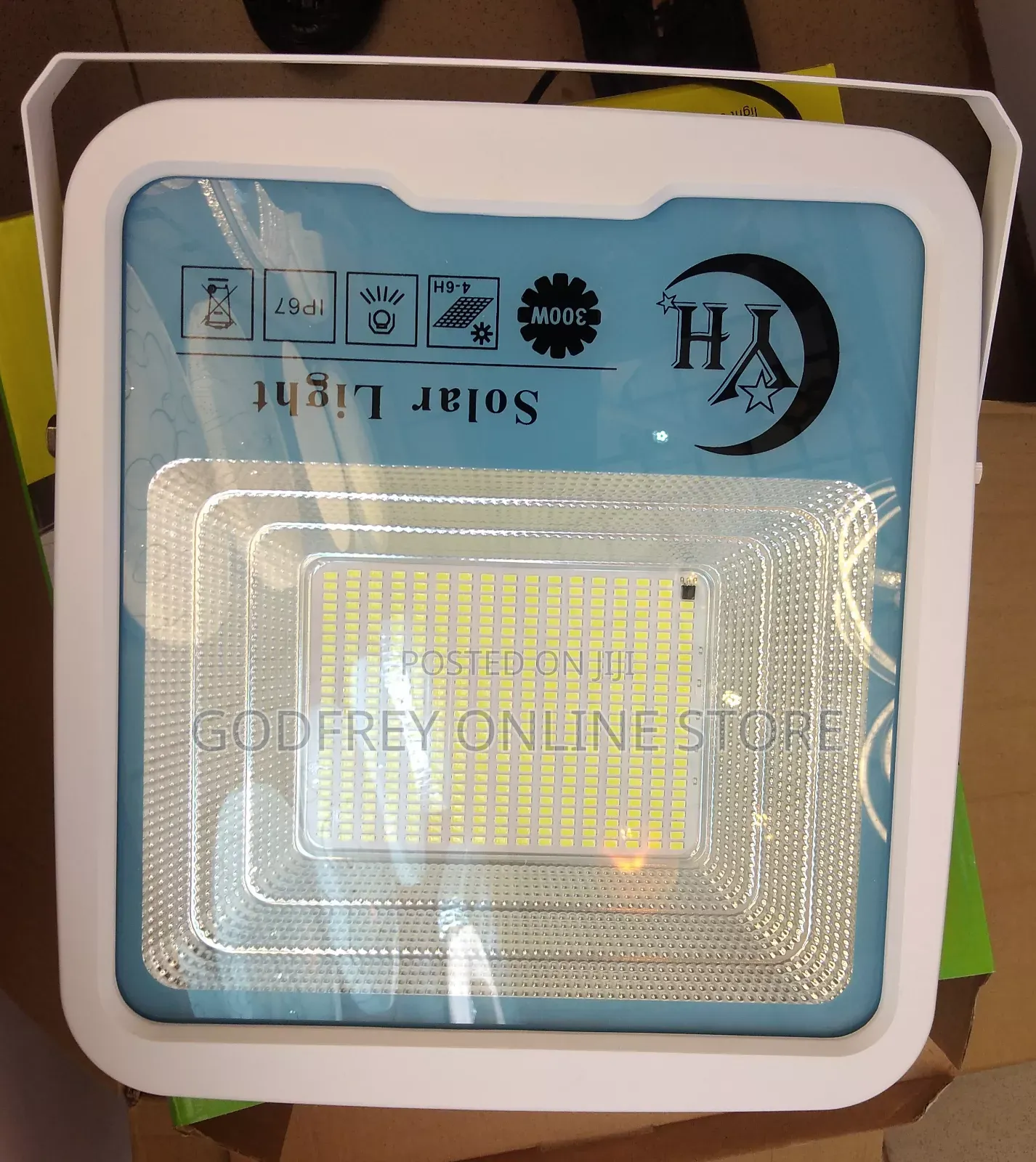 YH 300w Garden Solar Floodlight Remote