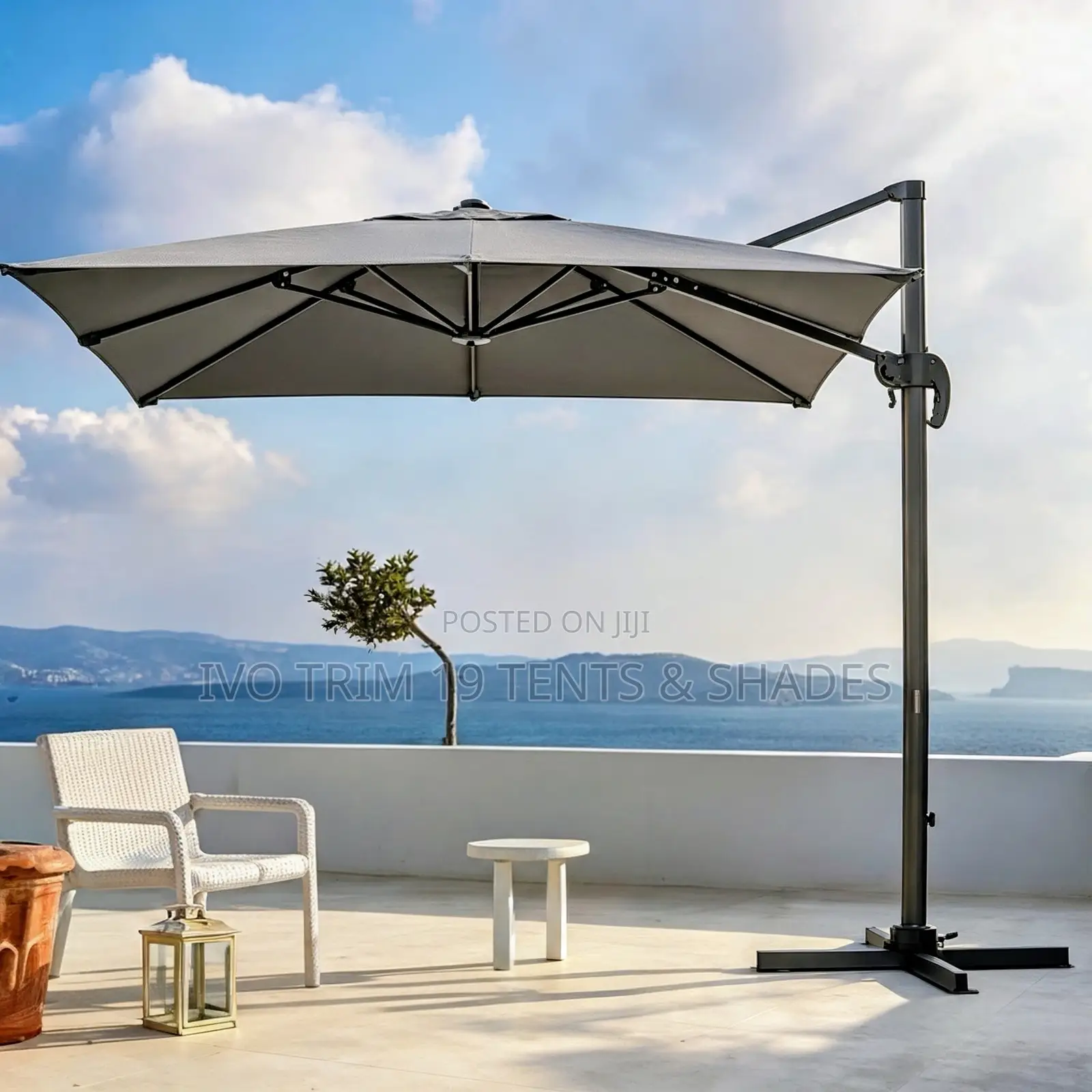 Square Heavy-Duty Cantilever (Offset) Patio Umbrella