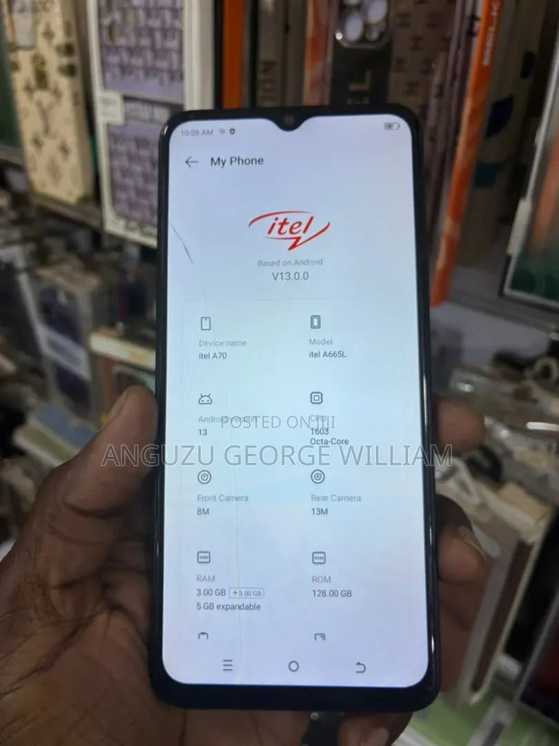 Itel A70 128 GB Black