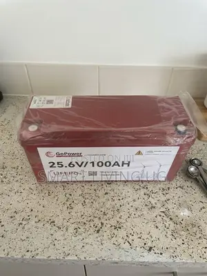 GoPower 25.6V 100AH Smart LiFePO4 Battery for Solar Inverter Setup
