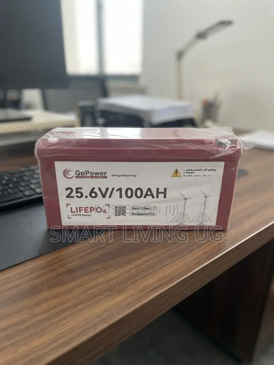 Brand New GoPower 25.6V 100AH LiFePO4 Battery for Home Solar Backup
