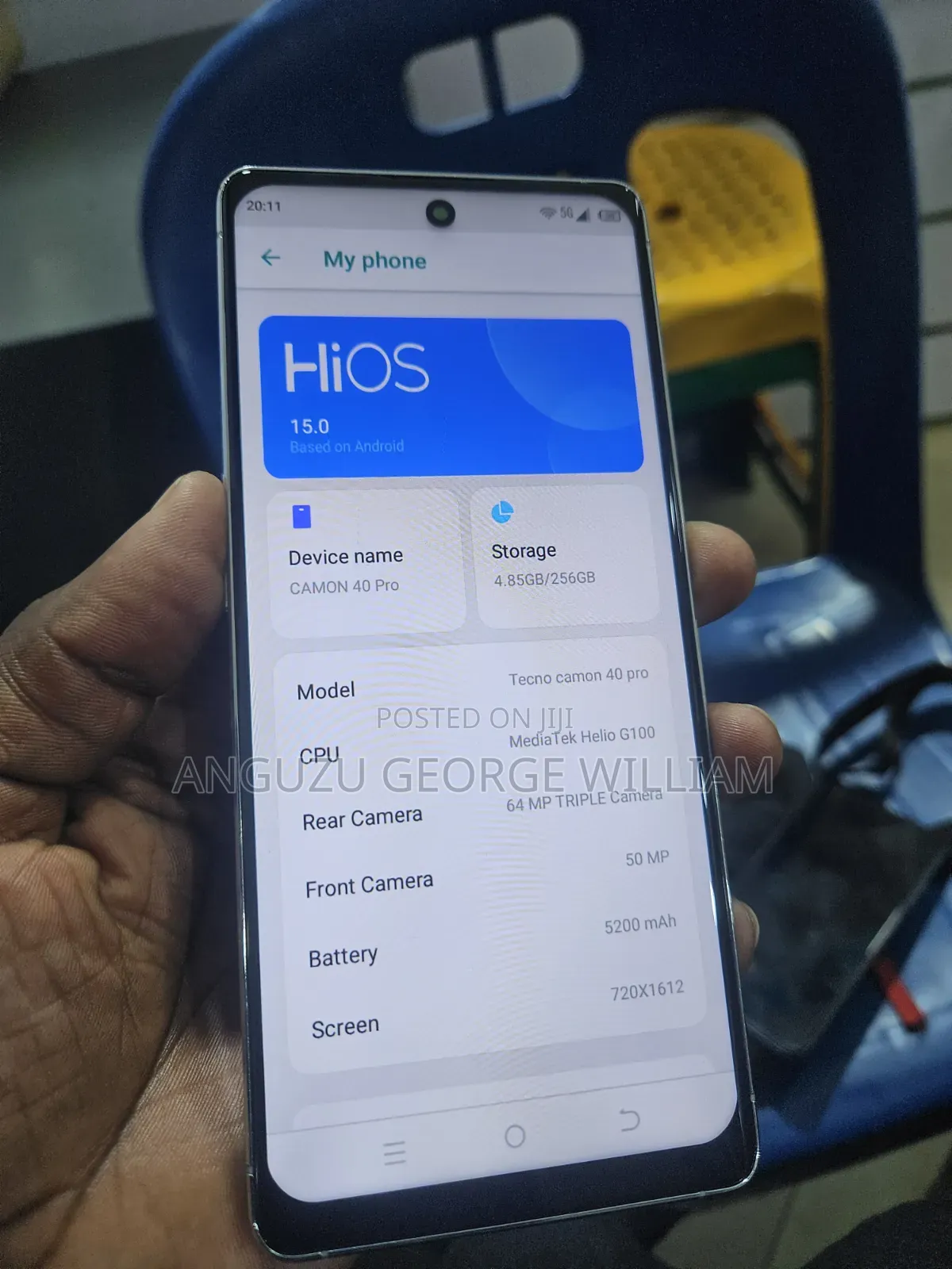 Tecno Camon 40 Pro 5G 256 GB Blue