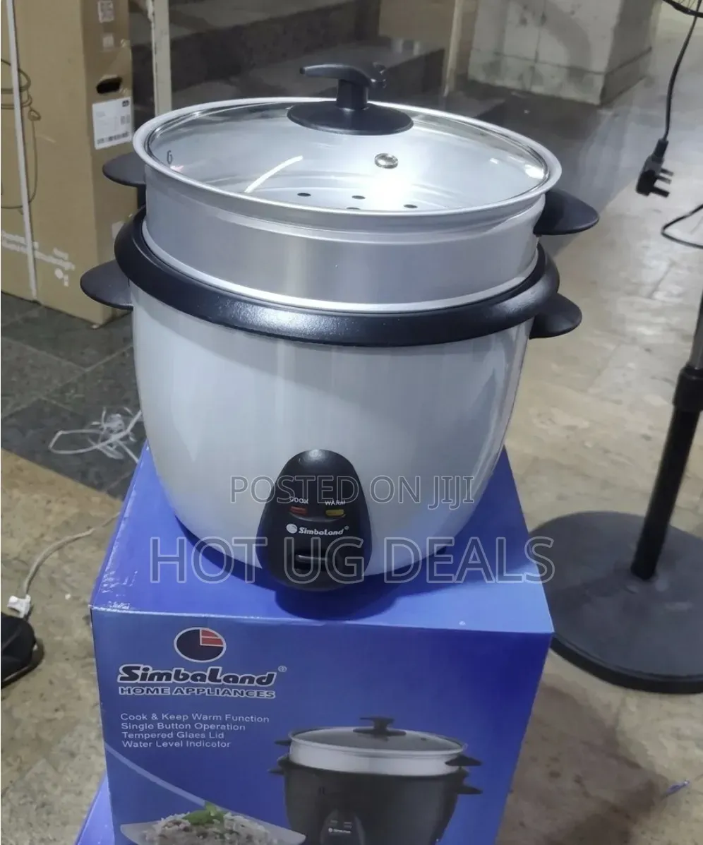 Simbaland 2.0L Rice Cooker Steamer (DRC-201M), Stainless Steel Pot
