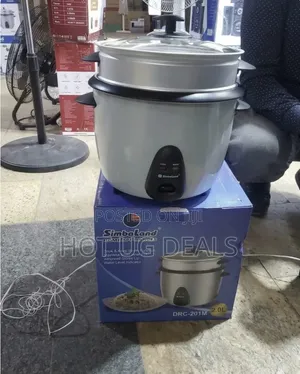 Simbaland 2.0L Rice Cooker Steamer (DRC-201M), Stainless Steel Pot