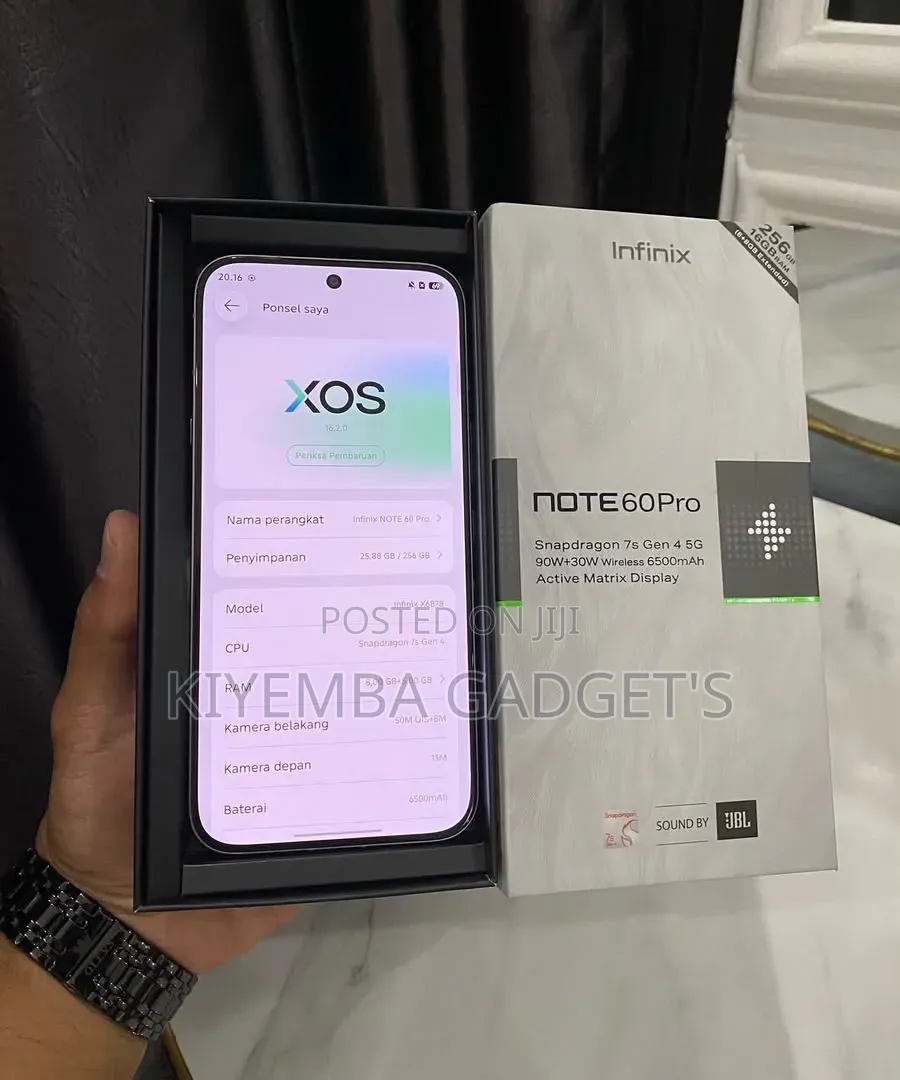 New Infinix Note 60 Pro 256 GB Silver