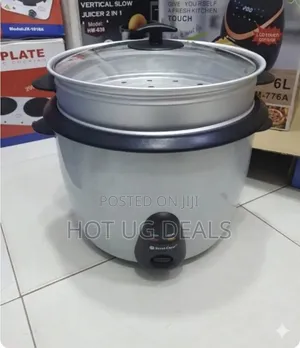 Simbaland 3L Rice Cooker With Tempered Glass Lid and Steam Tray