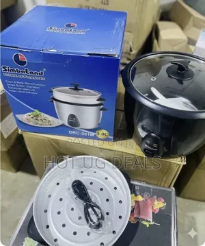 Simbaland 3L Rice Cooker With Tempered Glass Lid and Steam Tray