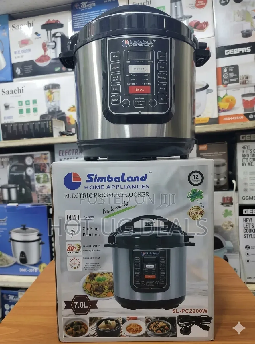 7L SimbaLand 14-in-1 Multi-Functional Electric Pressure Cooker, 1000W